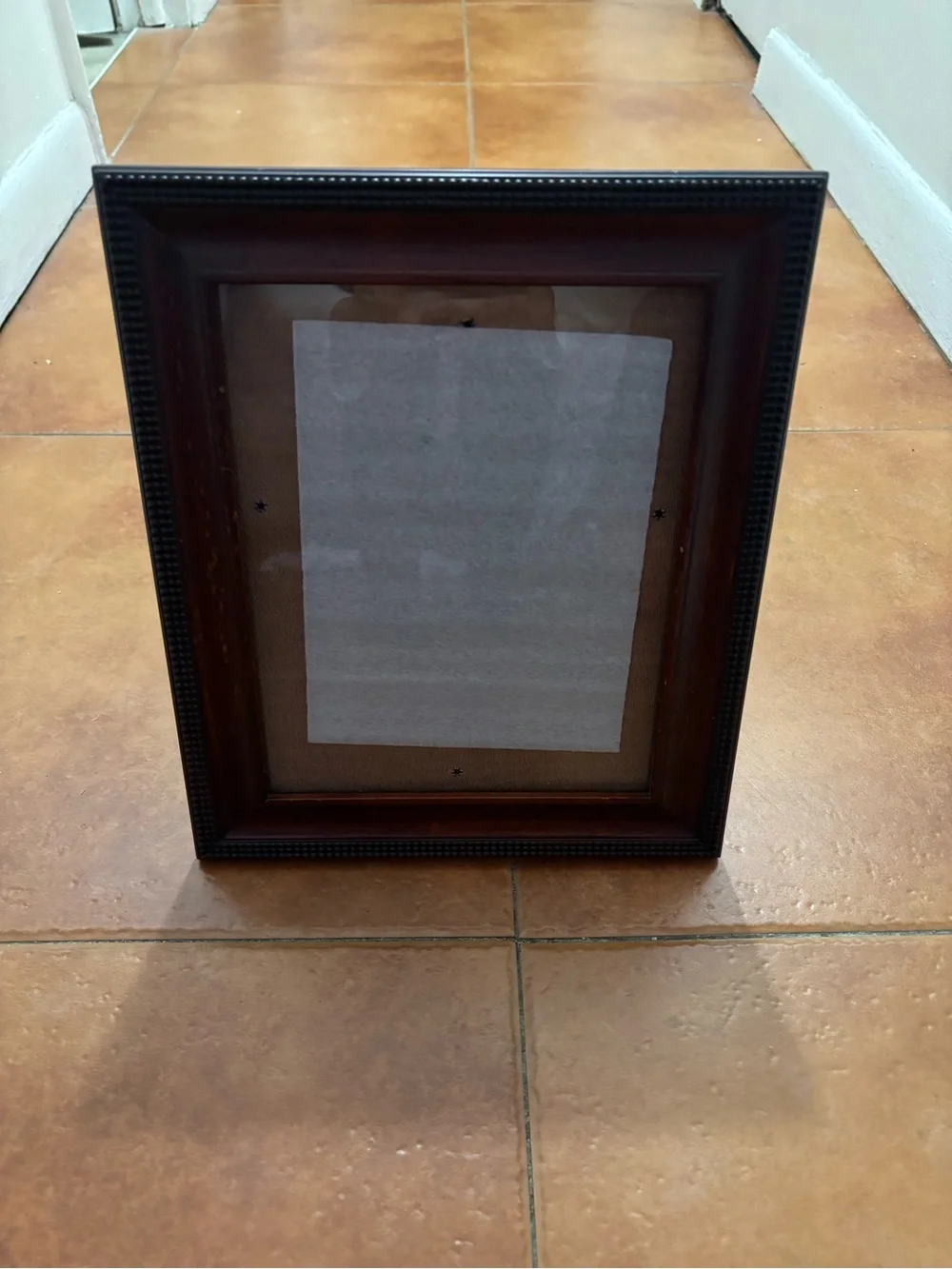 Burnes of Boston rich dark wood frame Edge is beaded Use horizontally/vertically